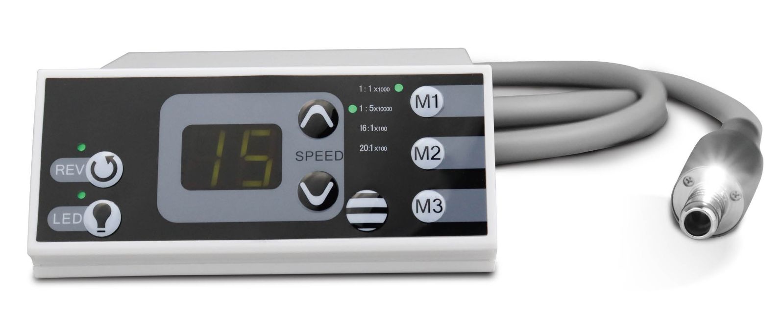 Moteur &eacute;lectrique portable dentaire WJ W90 de type E avec lumi&egrave;re LED